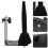 2Pcs Black Flute Wall Holder Durable Iron Saxophone Stand for Storage 8