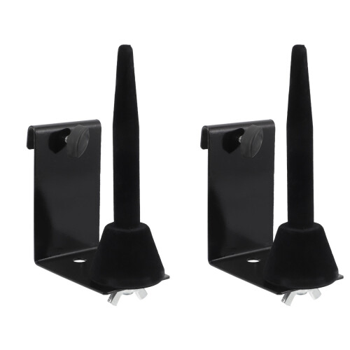 2Pcs Black Flute Wall Holder Durable Iron Saxophone Stand for Storage 1