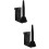 2Pcs Black Flute Wall Holder Durable Iron Saxophone Stand for Storage 3