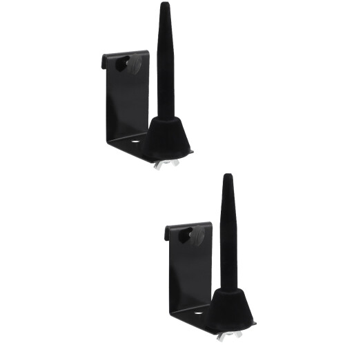 2Pcs Black Flute Wall Holder Durable Iron Saxophone Stand for Storage 2
