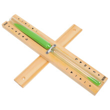 5Pcs Durable Wooden Sauna Timer Green Glass Hourglass Sand Timer