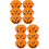 12Pcs Orange Plastic Pumpkin Buckets Halloween Candy Holders 7