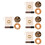 4Sets Copper Singing Bowls Meditation Sound Bowl Set for Decor 8