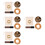 4Sets Copper Singing Bowls Meditation Sound Bowl Set for Decor 9
