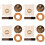 4Sets Copper Singing Bowls Meditation Sound Bowl Set for Decor 7