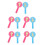 10Pcs Portable Multi Color Foam Response Paddles for Classroom Voting 9