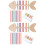 2Sets Wooden Fish Bone Color Sorting Toy Early Learning Sensory Play 7