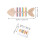 2Sets Wooden Fish Bone Color Sorting Toy Early Learning Sensory Play 10