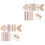 2Sets Wooden Fish Bone Color Sorting Toy Early Learning Sensory Play 5