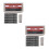 2Pcs ABS Grey Sun Visor Holder Car Parking Card Temporary 6