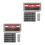 2Pcs ABS Grey Sun Visor Holder Car Parking Card Temporary 4