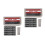 2Pcs ABS Grey Sun Visor Holder Car Parking Card Temporary 9