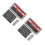 2Pcs ABS Grey Sun Visor Holder Car Parking Card Temporary 10