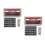 2Pcs ABS Grey Sun Visor Holder Car Parking Card Temporary 5