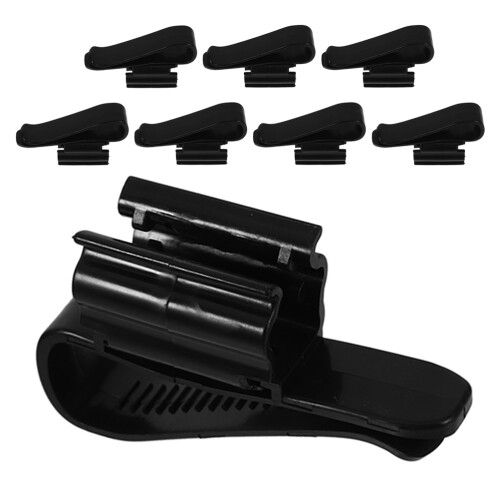 16Pz Clip Regolabili in ABS Nero Per Acquario E 1