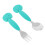 4Pz Set Toddler Verde Silicone E , Manico Antiscivolo 1