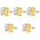 5Pz Sassofono Argento Regolabile Clip Parti Strumento 4