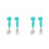 4Pz Set Toddler Verde Silicone E , Manico Antiscivolo 3