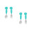4Pz Set Toddler Verde Silicone E , Manico Antiscivolo 9