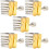 5Pz Sassofono Argento Regolabile Clip Parti Strumento 9