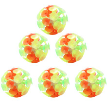 18Pz Palline Multicolor A Ventosa Rimbalzante Per Bambini