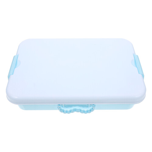 2Pz Box Gioco Azzurro Resistente Coperchio Per Esterno 2