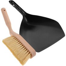 2Set Set Mini Scopa E Paletta in Legno Portatile Per Desktop