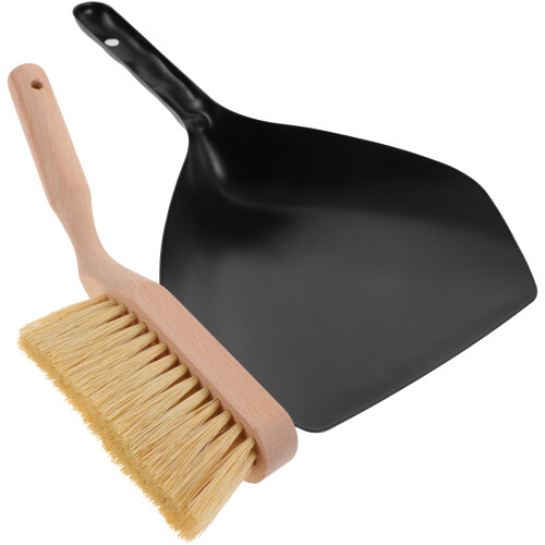 2Set Set Mini Scopa E Paletta in Legno Portatile Per Desktop