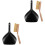 2Set Set Mini Scopa E Paletta in Legno Portatile Per Desktop 5