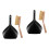2Set Set Mini Scopa E Paletta in Legno Portatile Per Desktop 6