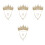 4Set Dorata Collana Per Sposa E 5