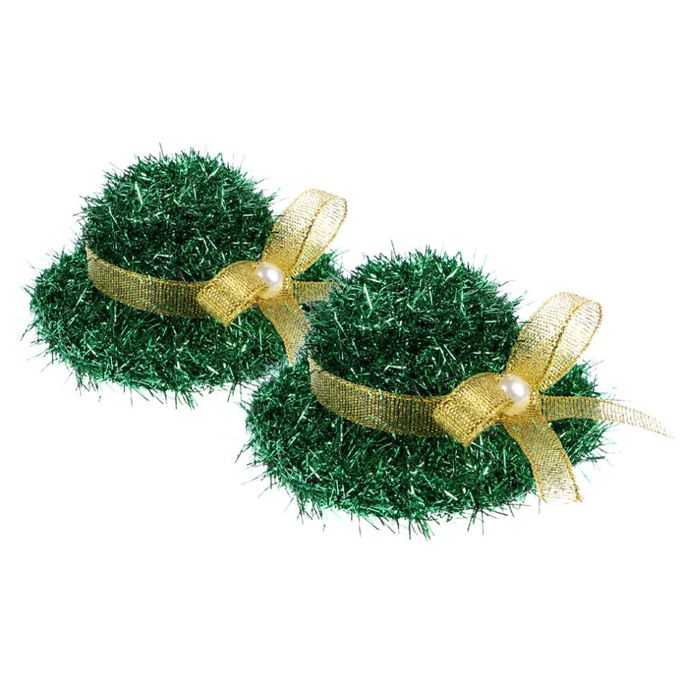 6Pz Fermagli Cappello Verde Feste Irlandesi