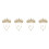 4Set Dorata Collana Per Sposa E 6