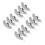 12Pz Vassoi Inox Argento Per Gioielli Alta Precisione 8