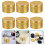 12Pz Contenitori Casa Alluminio Dorati Riutilizzabili Per DIY 10