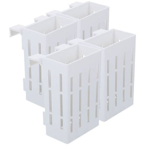 20Pz Porta Piante Acquatiche Per Acquario Bianco Con Per 2