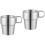 2Pz Tazze Camping in Con Manico Pieghevole, Argento 6
