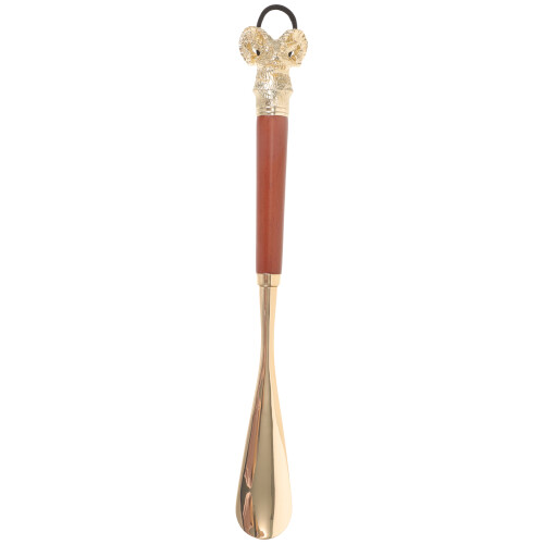 Calzascarpe Per Anziani in Zinco E Legno Marrone Portatile 2