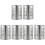 6Pz Organizer Tavola Acciaio Argento, Porta Bacchette E 3