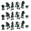 400Pz Figurine Verdi in 10 Pose Per Giochi E Feste 2