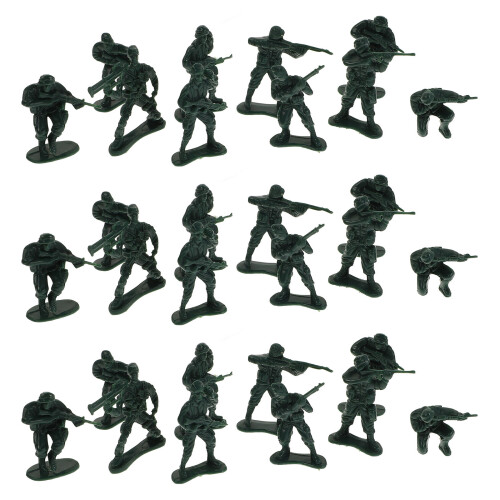 400Pz Figurine Verdi in 10 Pose Per Giochi E Feste 1