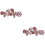 2Pz Rosa Metallo Con Clip Decorativa 7