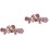 2Pz Rosa Metallo Con Clip Decorativa 5