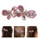 2Pz Rosa Metallo Con Clip Decorativa 10