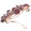 2Pz Rosa Metallo Con Clip Decorativa 2