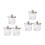6Pz Manicure Art Dish in Trasparente Per Polveri E Liquidi 3