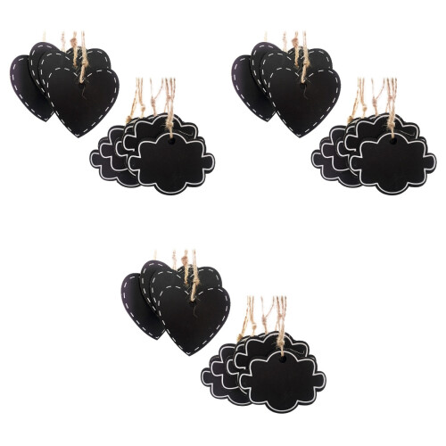 60Pz Mini Lavagne Decorativi Neri Per , Eventi E Decor Ortaggi 2