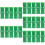 25Pz Decorativi Artificiale Verde Per Garden E Casa 8