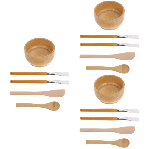 3Set Set Per Maschera Viso in Legno Multiuso Per Donne Bellezza 2