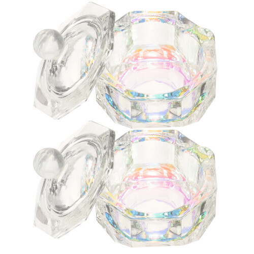 8Pz Nail Dish in Con Coperchio Per Manicure E Acrilici 2